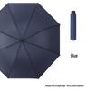 Large Automatic Windproof Umbrella: Dual Use for Sun and Rain, Black Glue Sunshade