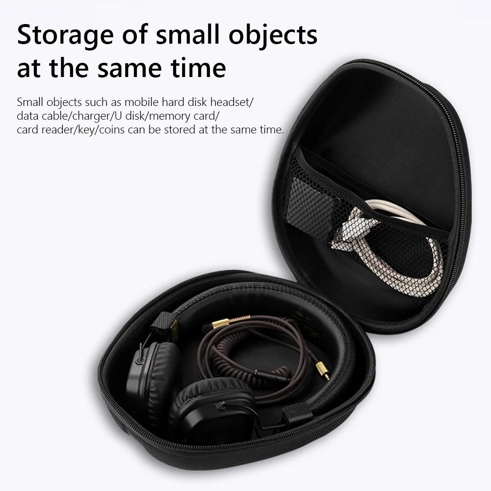 Hard EVA Headphone Carrying Case for Sony WH-1000XM4/Audio-technica ATH-M50X /Beats Studio Headphone Pouch with Hook