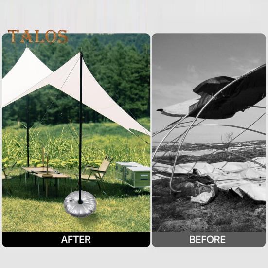 Weight Bag for Feather Flag Base Collapsible Round Flagpole Base Waterproof Easy To Fill Weight Water Bag Portable Base for Beach Sun Umbrella