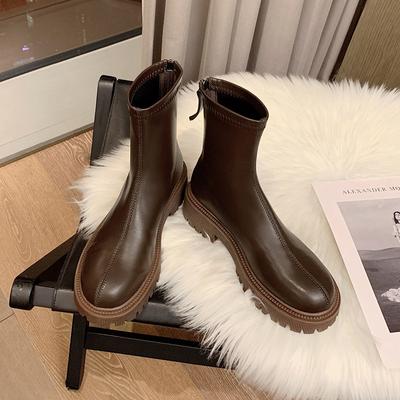 Huizhou Short Boots Women's Thick Heel Martin Boots Wind Thin Boots Women's Thick-soled Knight Boots Women's Boots