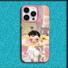 Cute Y-Yoshitomo Nara Phone Case For iPhone 16,15,14,13,12,11,Mini,Pro,MAX Pink Matte Silicone Cover