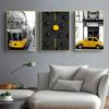 Nordic City Scenery Canvas Painting Yellow Wall Art Poster For Living Room Photograph European Landscape Picture Home Decor