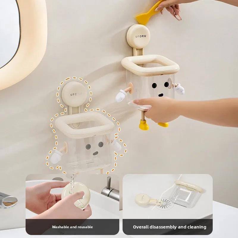 Non Perforated Home Toothpaste Toothbrush Corner Rack Toilet Storage Rack Shoe Storage Wall Mounted Drain Hook Towel Rack