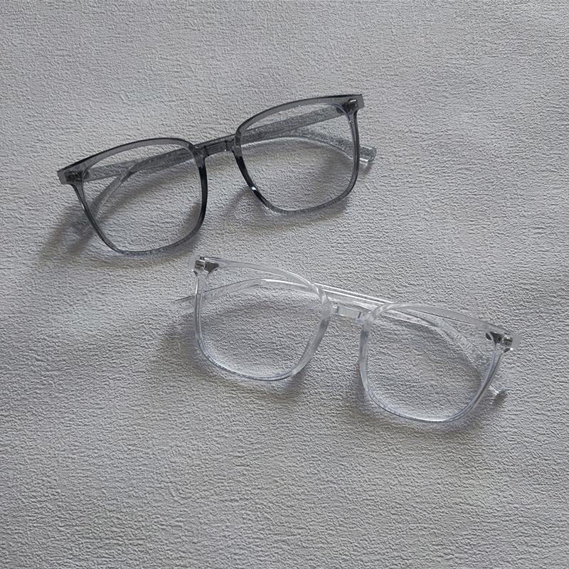 2/3 Pairs Per Set Square Anti-blue Light Glasses Fashion Men Women Large Frame Office Computer Eyewear Outdoor Accessory