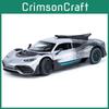 One 124 Mercedes Alloy Supercar Toy With Lights Inertia Drive For Collector