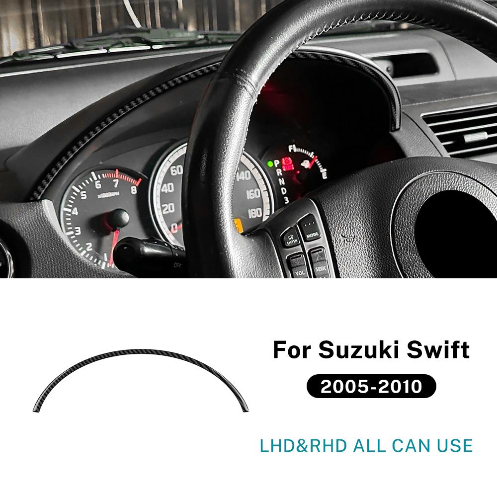 

Для Suzuki Swift ZC31S/ZC32S 2005 2006 2007 2008 2009 2010 Настоящая мягкая наклейка из углеродного волокна Рамка приборной панели автомобиля LHD RHD