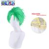 One Piece Roroya Zoro Cosplay Wig Premium Synthetic Silk Fiber Heat Resistant Halloween Costume Prop
