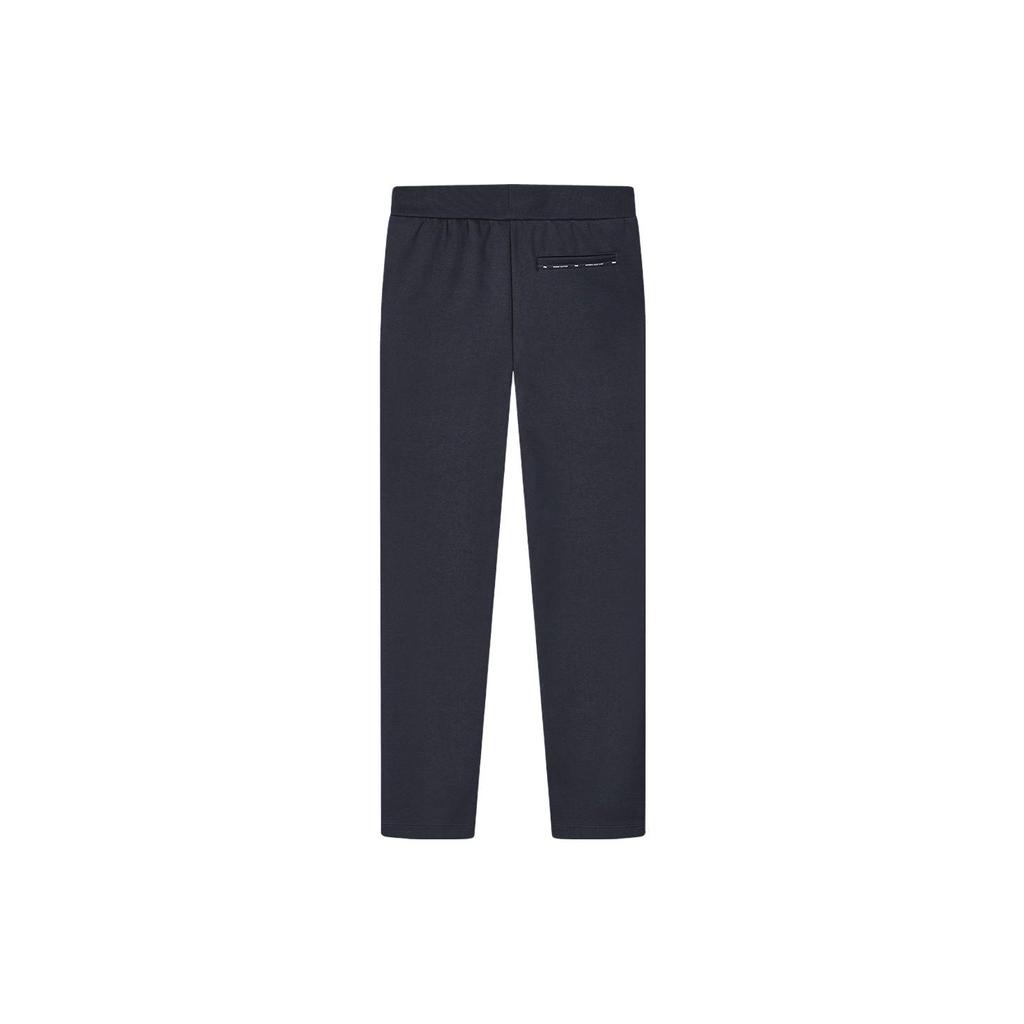 Fila Solid Color Mid Waist Straight Leg Casual Pants Men Bottoms Legendary-Blue F11M411601FNV