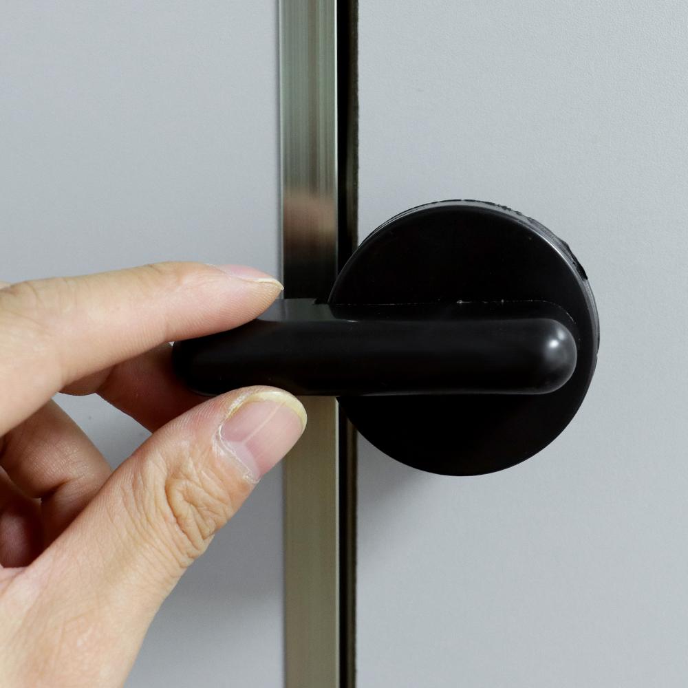 Bathroom Partition Public Toilet Handle Door Lock Indicator Lock Black