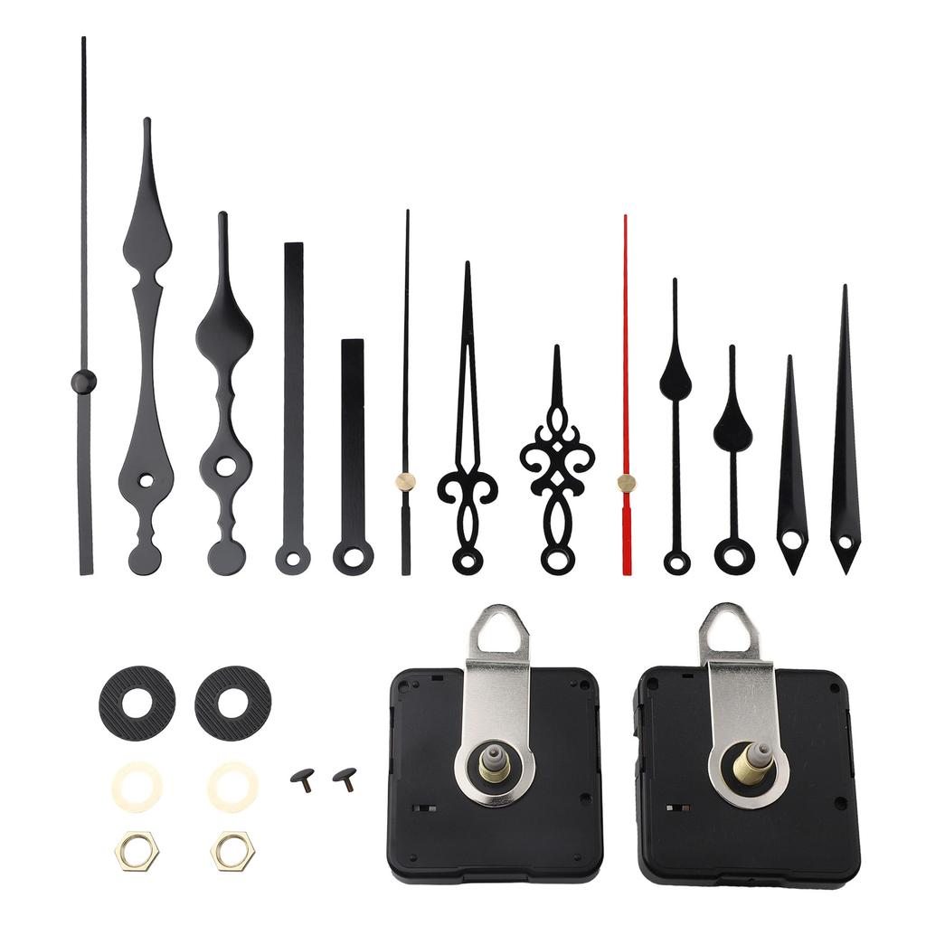 Sleek Design Clock Making Kit Includes Two Movements and Five Pointers