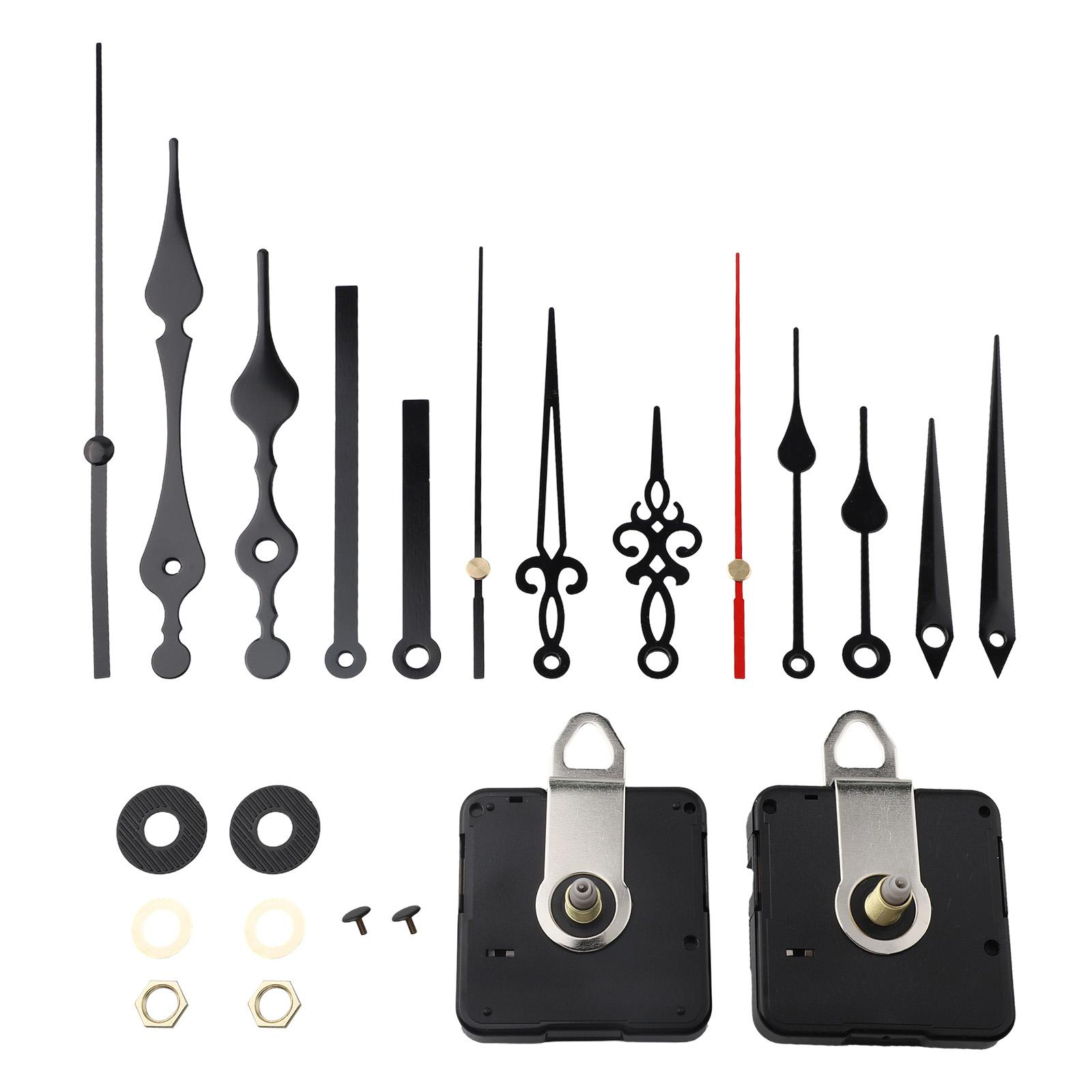 

Sleek Design Clock Making Kit Includes Two Movements and Five Pointers C