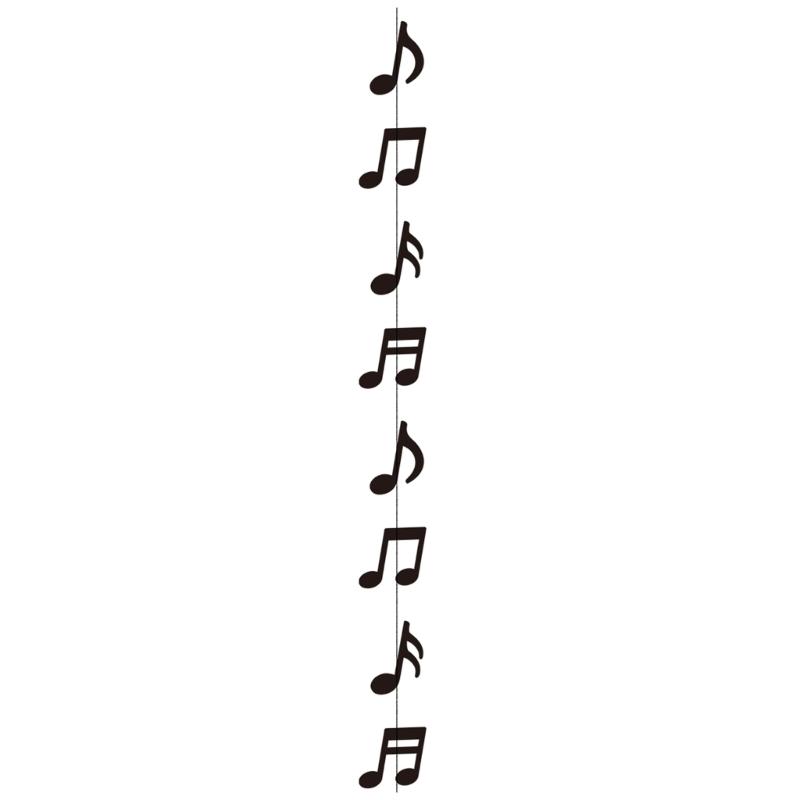 Recycled Paper Black Musical Notes Decorations for Party and Music Event Creating Festival Atmosphere Easy Installation