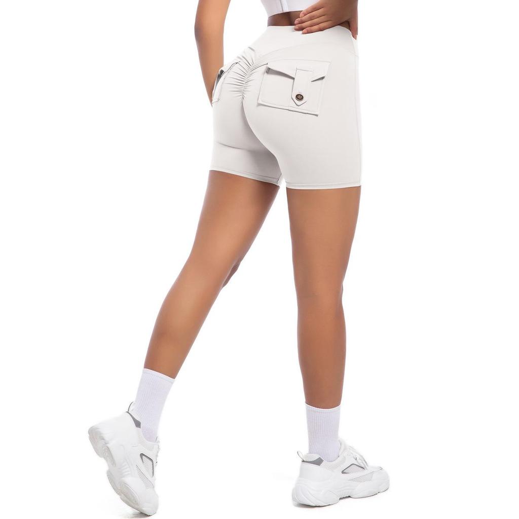 European-American High Waist Elastic Peach Butt Leggings - Quick-Dry Yoga, Running & Fitness Pants with Hip Lifting Button.