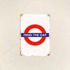 Vintage London Underground Mind the Gap Metal Wall Sign    Durable Iron Plaque with PreDrilled Holes Waterproof for Home