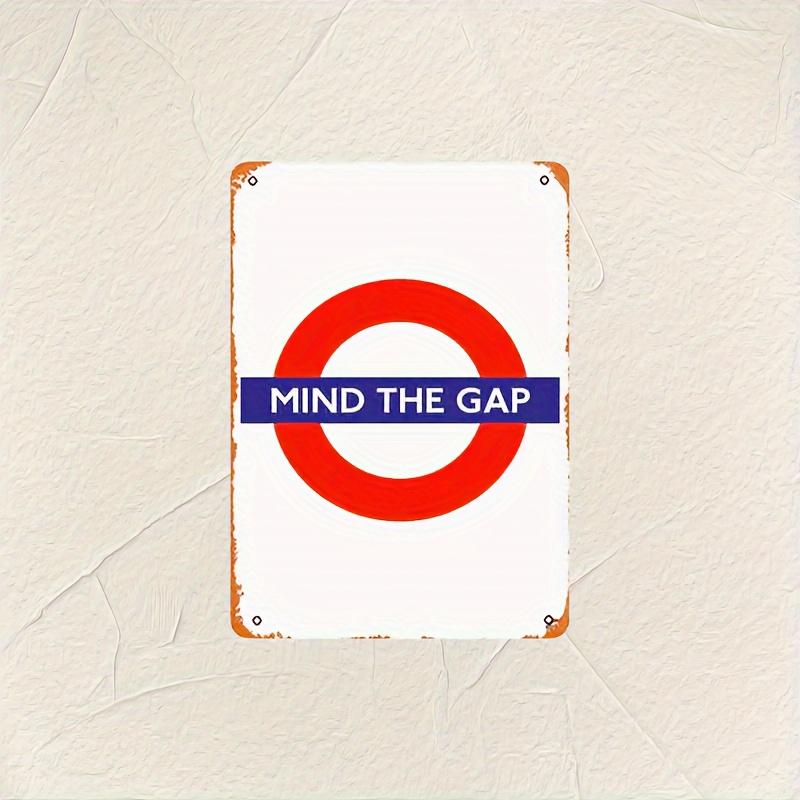 Винтажная металлическая настенная табличка Лондонского метрополитена  Осторожно, двери закрываются     Прочная железная табличка с предварительно просверленными отверстиями, водонепроницаемая для дома 20x30cm（7.8x11.8inch）