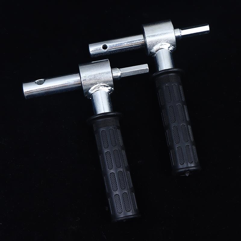 Attacco Trapano Avvitatore Senza Fili Per Sonda da Ghiaccio Adattatore Metallico Convertitore Punta per Trapano Elettrico Accessorio per Pesca sul Ghiaccio all'Aperto