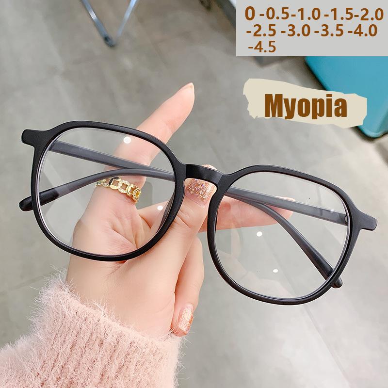 New Anti-blue Light Flat-light Glasses For Women Large Frame Glasses Myopia Glasses Glasses Frame 21007