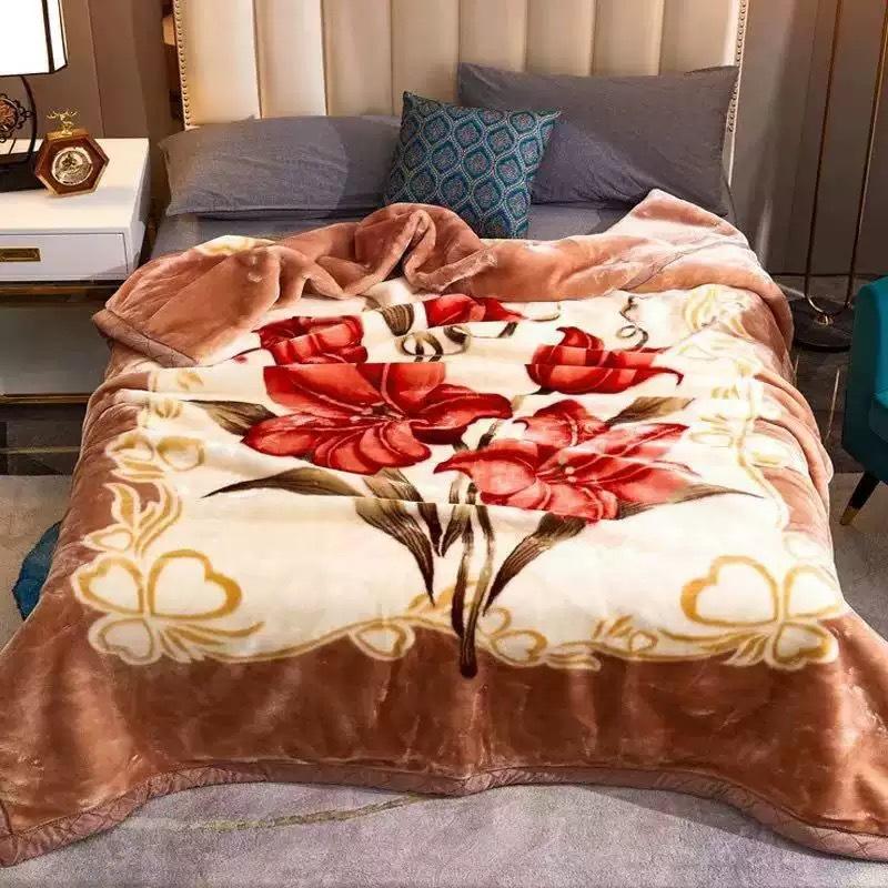 Vinterteppe Seng Myk Korall Flanell Flanell Teppe Fuskepels Mink Ensfarget Sofatrekk Sengetrekk pluss fløyel pustende laken