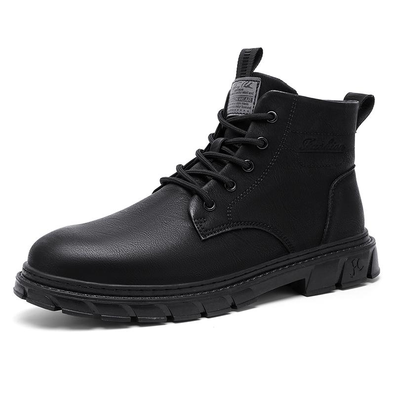 Men Shoes Leather Spring Autumn for Motorcyclist Waterproof Men's Boots Outdoor Sale Comfortable New Retro Casual Sneakers