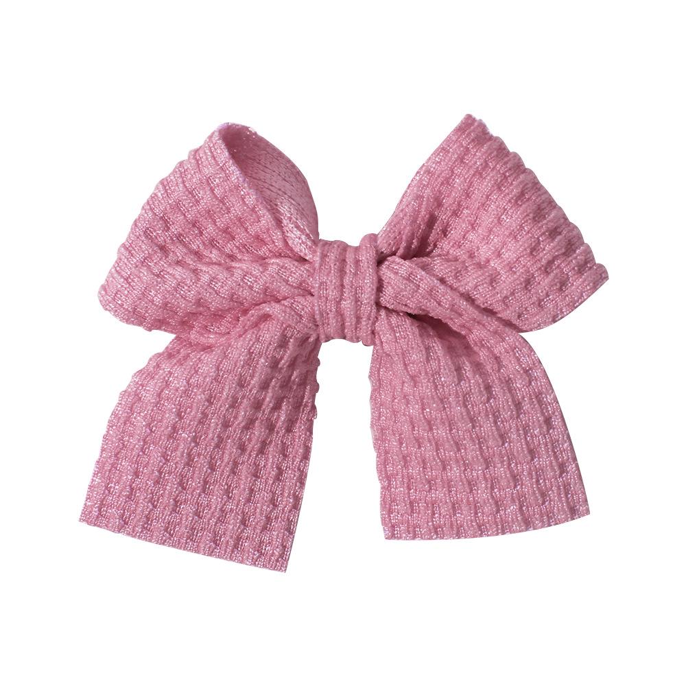 Popular Handmade Fabric Bow Hair Clips for Girls - Macaron Duckbill Style
