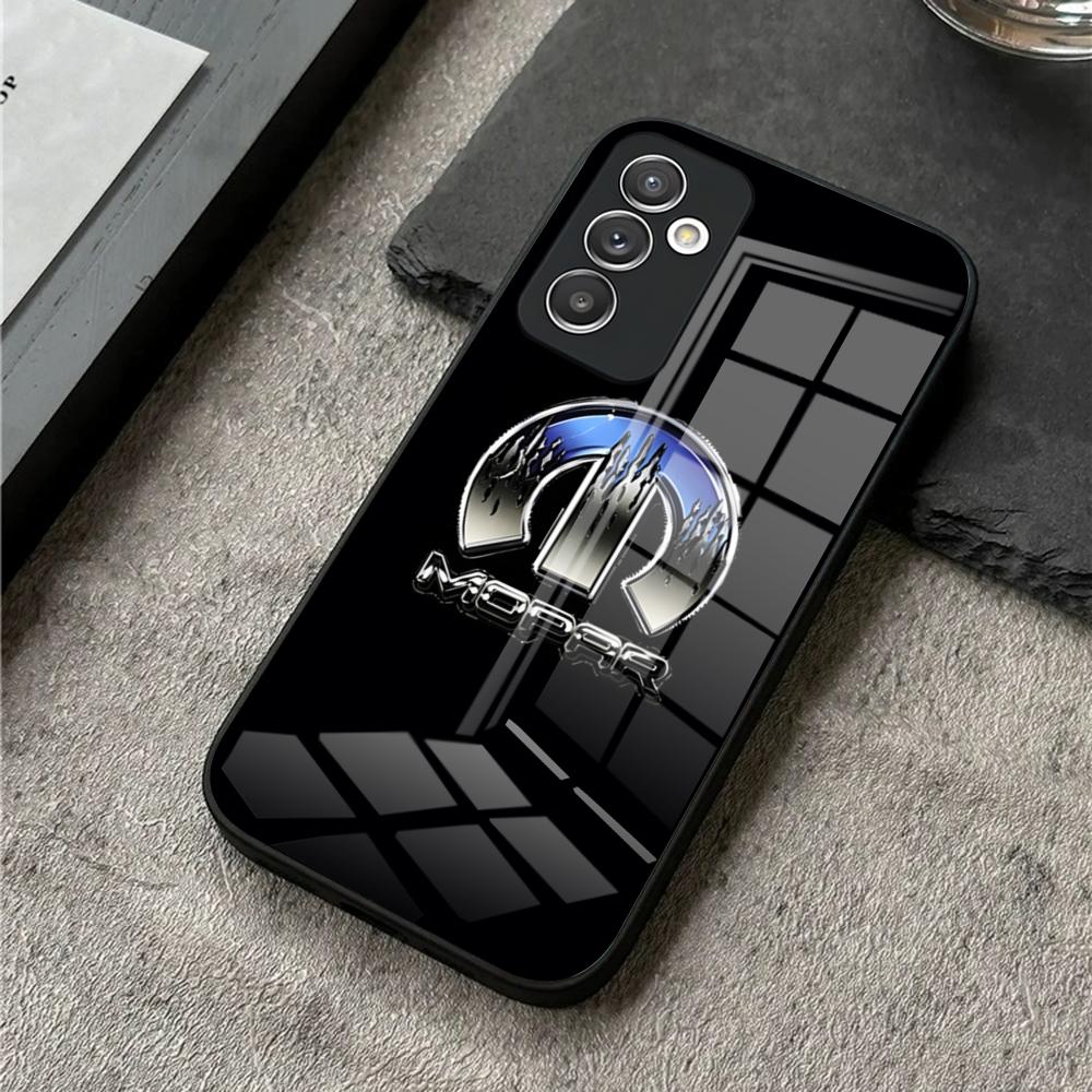 Mopar Parts Phone Case for S24 Ultra Samsung S23 S22 S20 Fe S21 Plus Galaxy A54 A34 A24 A53 M54 Note 20 Tempered Glass Cover