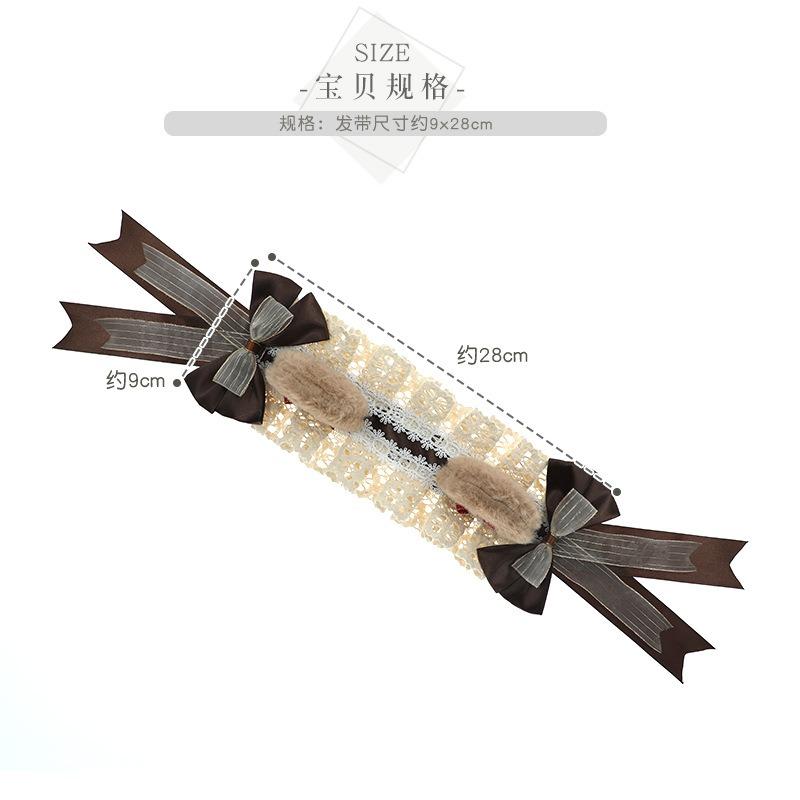 Olita Headband Cute Handmade Fashion Accessories Cosplay Comic Show Dress Up Plush Bear Ears Headband