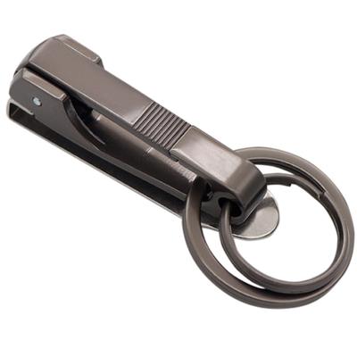 Porlpopo Belt Clip, Key Ring, Popular, Key Chain, Key Hook, Bike, Stylish, Durable, Anti-Lost, Belt Loop, Black