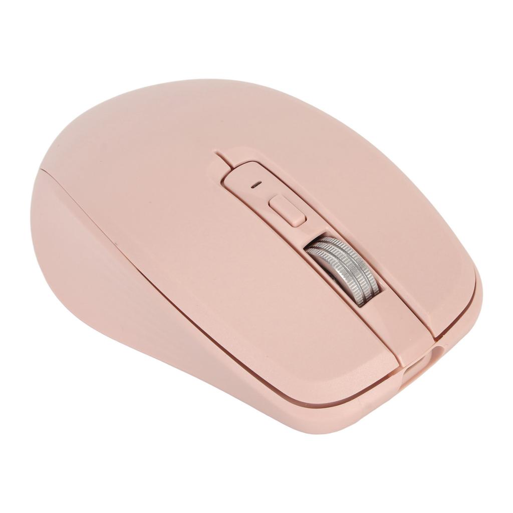 2.4G Wireless Mouse Dual Mode 2400 DPI Bluetooth Mouse with 14 RGB Lighting Effects for Laptop for Windows for OS X Rose
