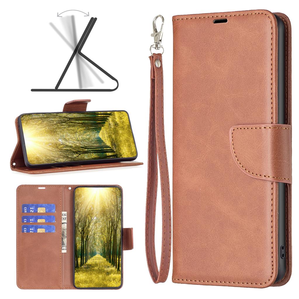 For Xiaomi Redmi Note 13 Pro 5G/Poco X6 5G Leather Wallet Case Solid Color Stand Phone Cover