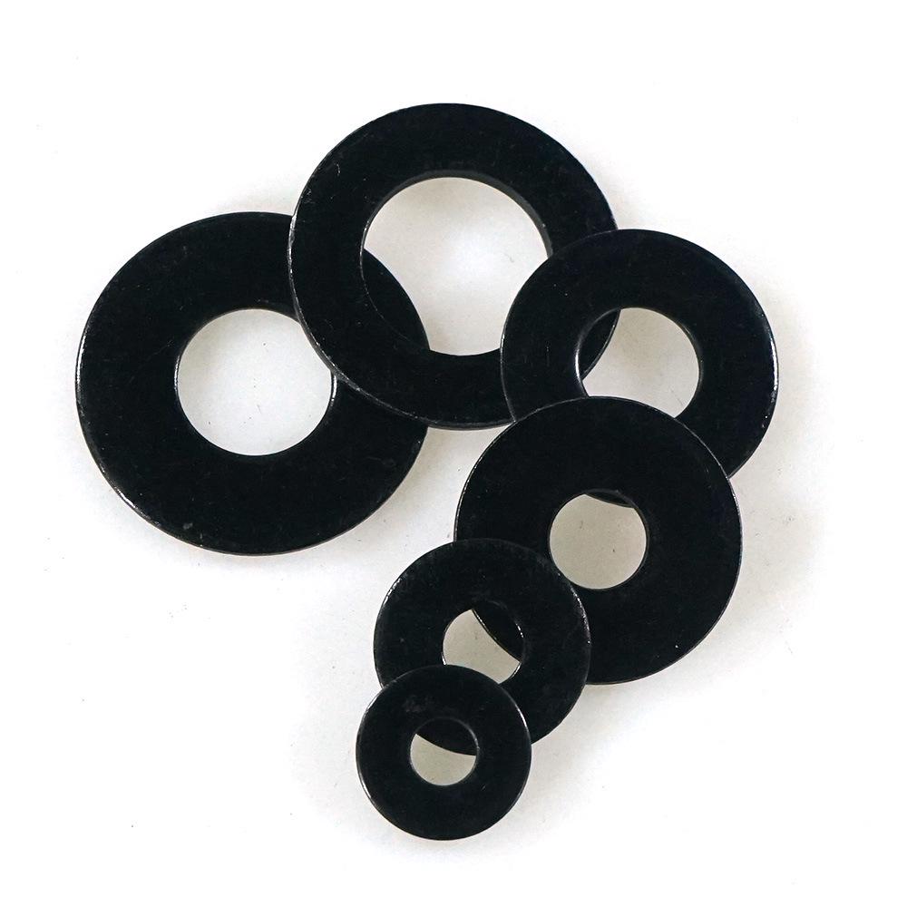 304 Stainless Steel Black Zinc-Plated Flat Round Washer Gasket