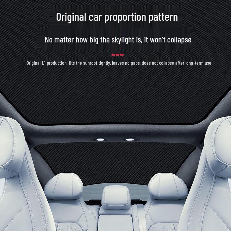 Leapmotor C01 Front & Rear Sunroof Two-Piece Silver-Coated Heat Insulation Sunshade Mesh
