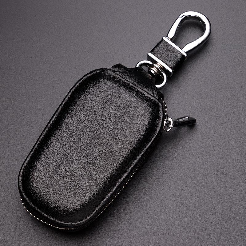 Men's Large Capacity Cowhide Key Case and Waist Pouch