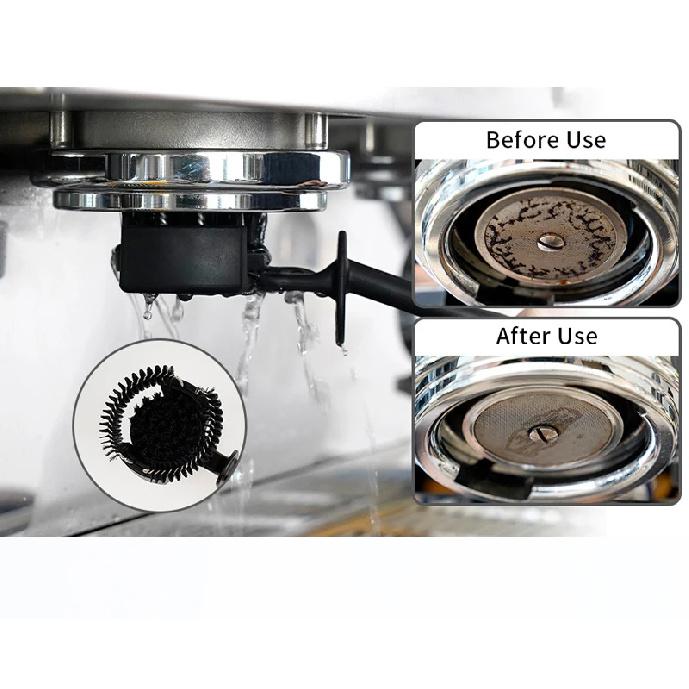 Coffee Machine Brush Cleaner Removable Coffee Maker Espresso Group Head Cleaning Round Brushes Cleaning Tool
