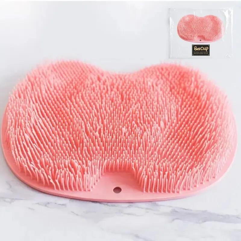 Foot Scrubbing Pad Bathroom Bath Brush Multifunctional Scrubbing Foot Massage Pad Non-slip Foot Pad Silicone Bath Brush
