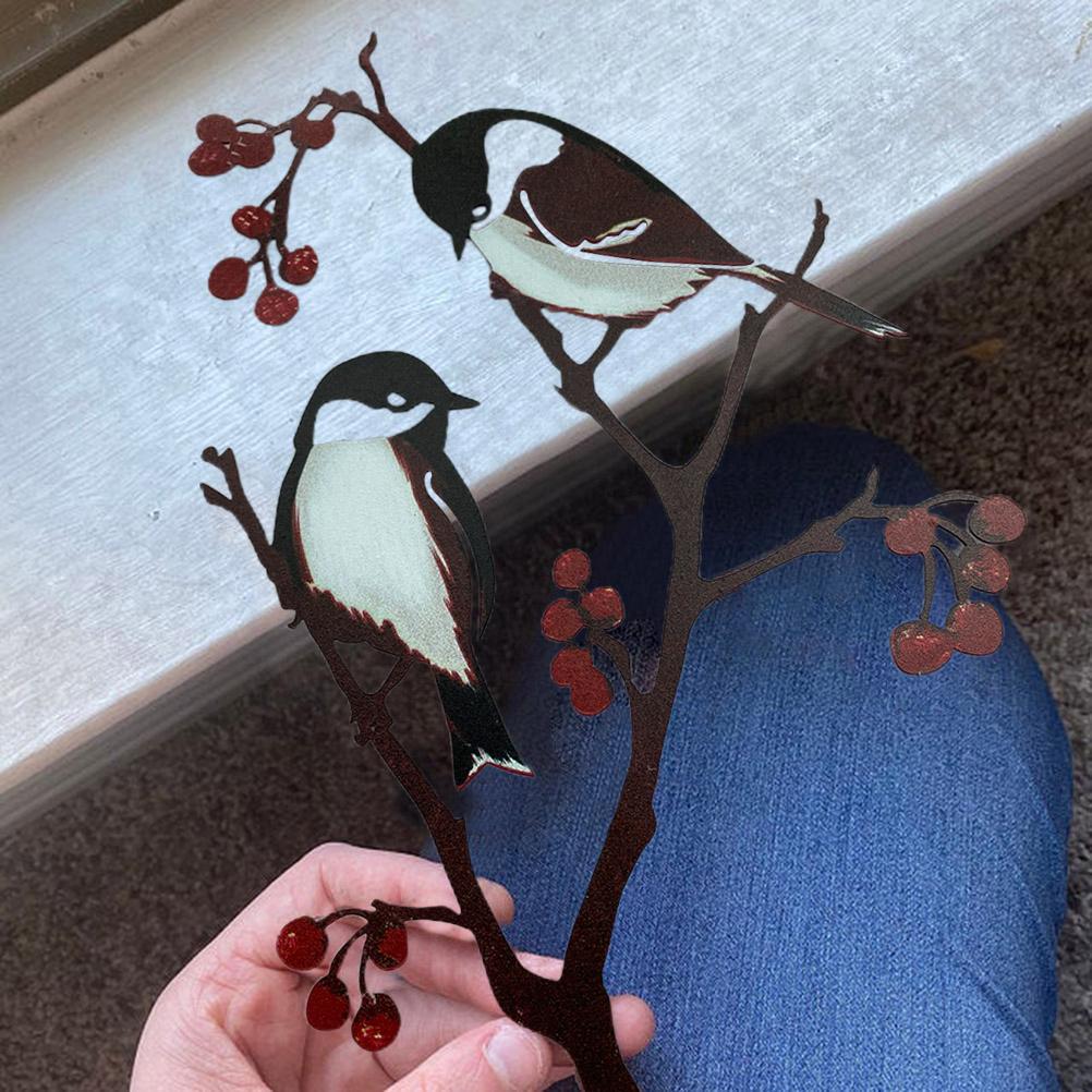 Metallvogel Ornamente Vogelsilhouette Gartenkunst für Heim Garten Hof Dekoration