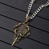 Retro Wheel Pendant With Snake Pendant Wheel Of Hecate Symbol Protective Amulet Brass Jewelry Gifts For Women