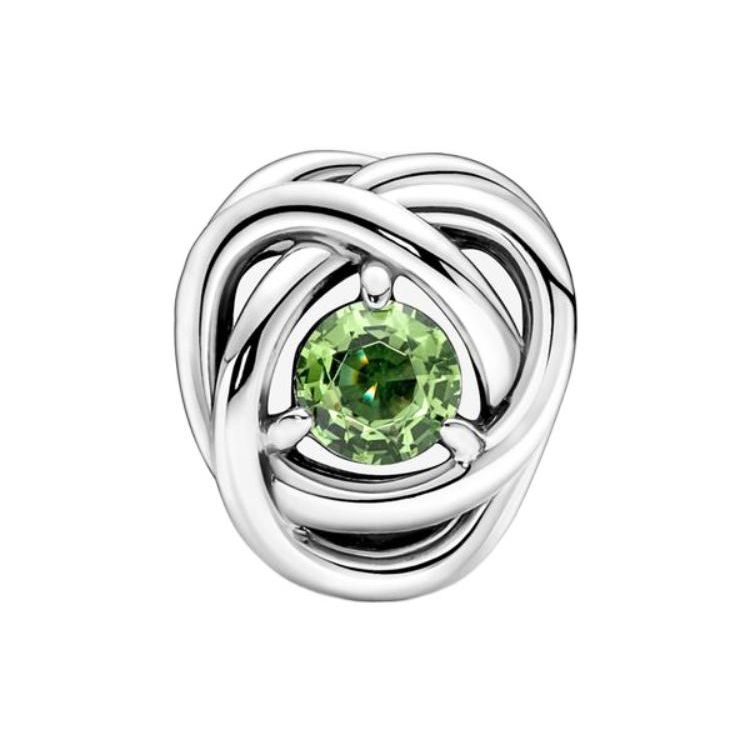 Pandora Spring Green Eternal Loop Charm Women Charm 790065C03 Green,F