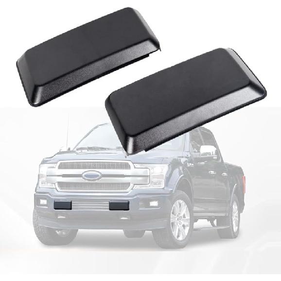 Bumper Pad 2018- Compatible With Ford F-150 F150 Bumper Cover Trim (Set) Driver Side And Passenger Side Bumper Guards erts Pads Caps Textured Black