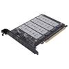PCIE Express 5.0 Gen5 Gen4 X16 Detachable Bifurcation Raid Card To 4X NVME M.2 NGFF SSD Expansion Card