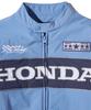 Phyps Motorcycle Piping Motorcycle Blouson Jacket Light Blue