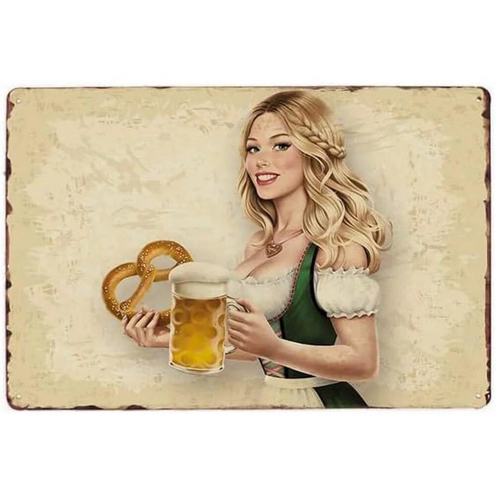 Vintage Miller High Life Beer Cup Metal Tin Signs Posters Plate Wall Decor for Home Bars Garage Cafe Clubs Retro Posters Plaque