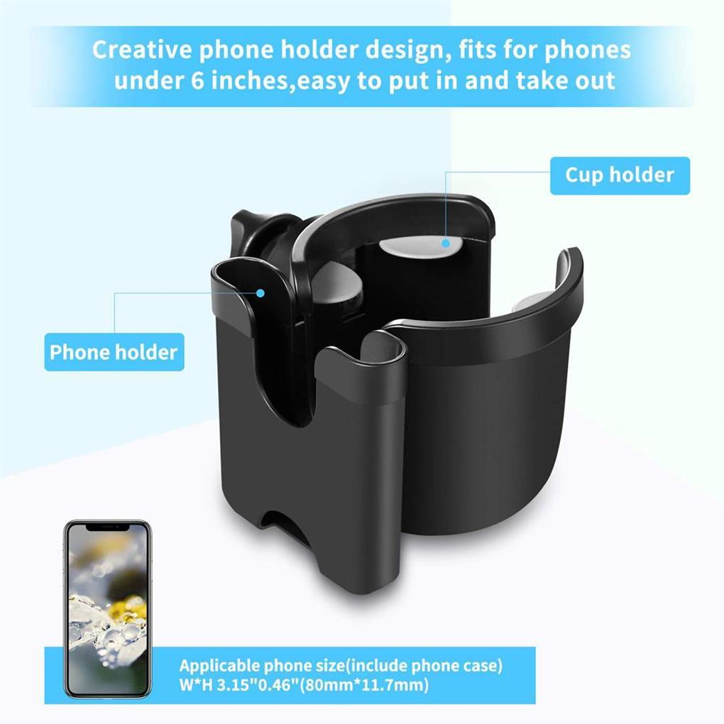 Cup Holder Rubber Handy Installation Workmanship Wheelchair Supplies Free Rotation Bottle Mount Multicolored Phone Stand