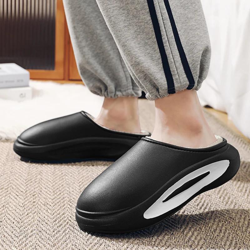 Fashion Slippers Men's Home Winter Eva Outdoor Slipper for Men Trendy All-match Keep Warm Thick Bottom Lightweight Main Push Mans Shoes