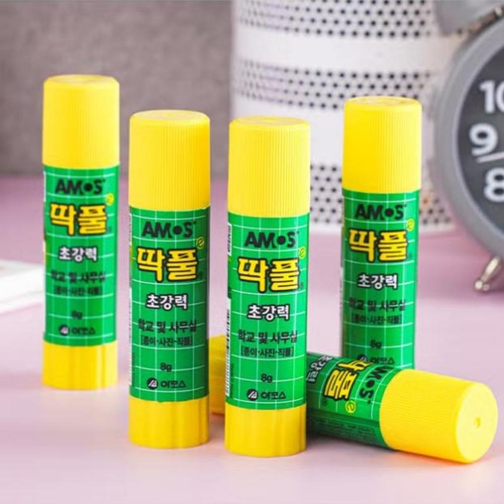 School Strong Stick Glue (Korean : Ttak-pul) 8g X 5ea