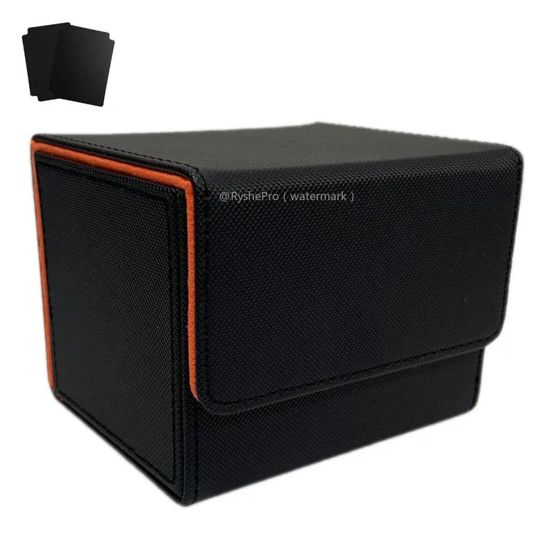 Komutan Kart Destesi Kutusu 100+ Tek Kılıflı Kart Saklama Kutusu Deri Mıknatıslı Magic Gathering Kart Kılıfı TCG CCG MTG Kartları İçin