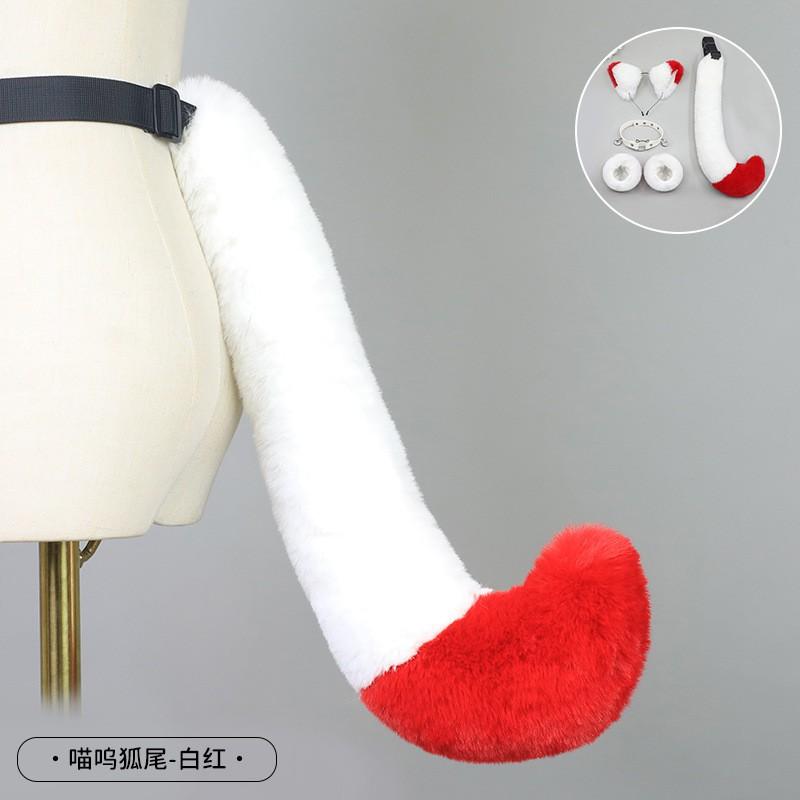 Bandeau Oreilles de Chat Lolita Peluche Fait Main Pince à Cheveux Renard Accessoire Animal Kawaii Femmes Filles