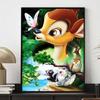 Full Round Diamond Painting The Deer and The Butterfly Art Rhinestone Picture Mosaic DIY 5D Cross Stitch Embroidery Home Decoration