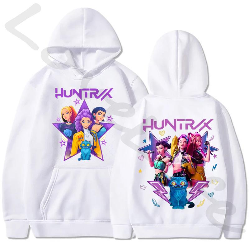 Kpop Demon Hunters Women Hoodies Harajuku Fashion Sweatshirts Fans Gift Unisex Pullover Tops K-Pop Demon Hunters Hoodie Outfits