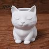 Healing Desk Decor Cat Pen Holder Cute Kitty Organizer for Stationery Storage