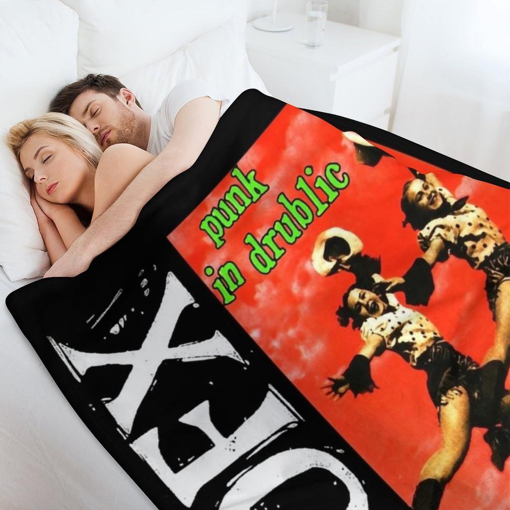 דגם נהדר, מוכר מצוין של מתנות Nofx לחג המולד, שמיכת פלנל רכה משובצת לחורף, שמיכות פלנל דקות
